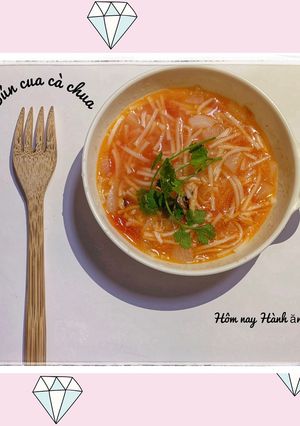 Hình của món Bún cua cà chua cho bé.