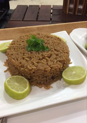 صورة لوصفة رز صيادية بطريقتي