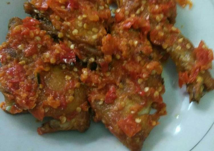 Ayam penyet simple