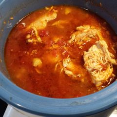 A picture of Crockpot chicken tacos.