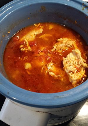 A picture of Crockpot chicken tacos.