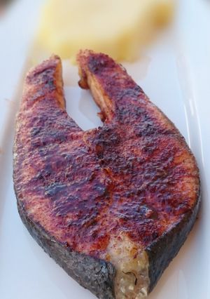 A picture of Five Spiced Salmon.
