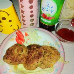 A picture of Roti ke kabab.