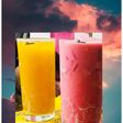 Roohafza milk & fresh orange juice