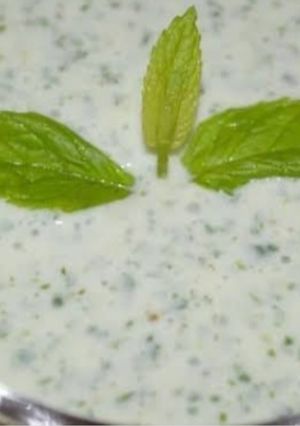 A picture of Podina dahi.