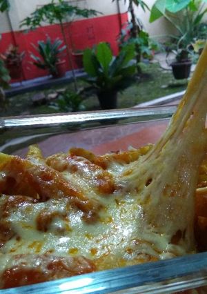 Foto resep Bolognese French Fries with Moza