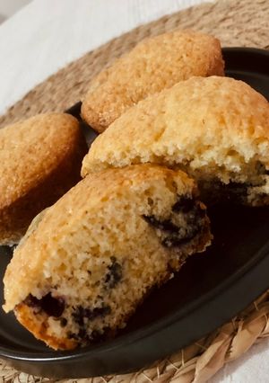 Una foto de Muffins de vainilla y arándanos 🫐