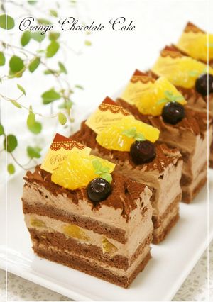 A picture of Orange Chocolate Mont Blanc Shortcake.