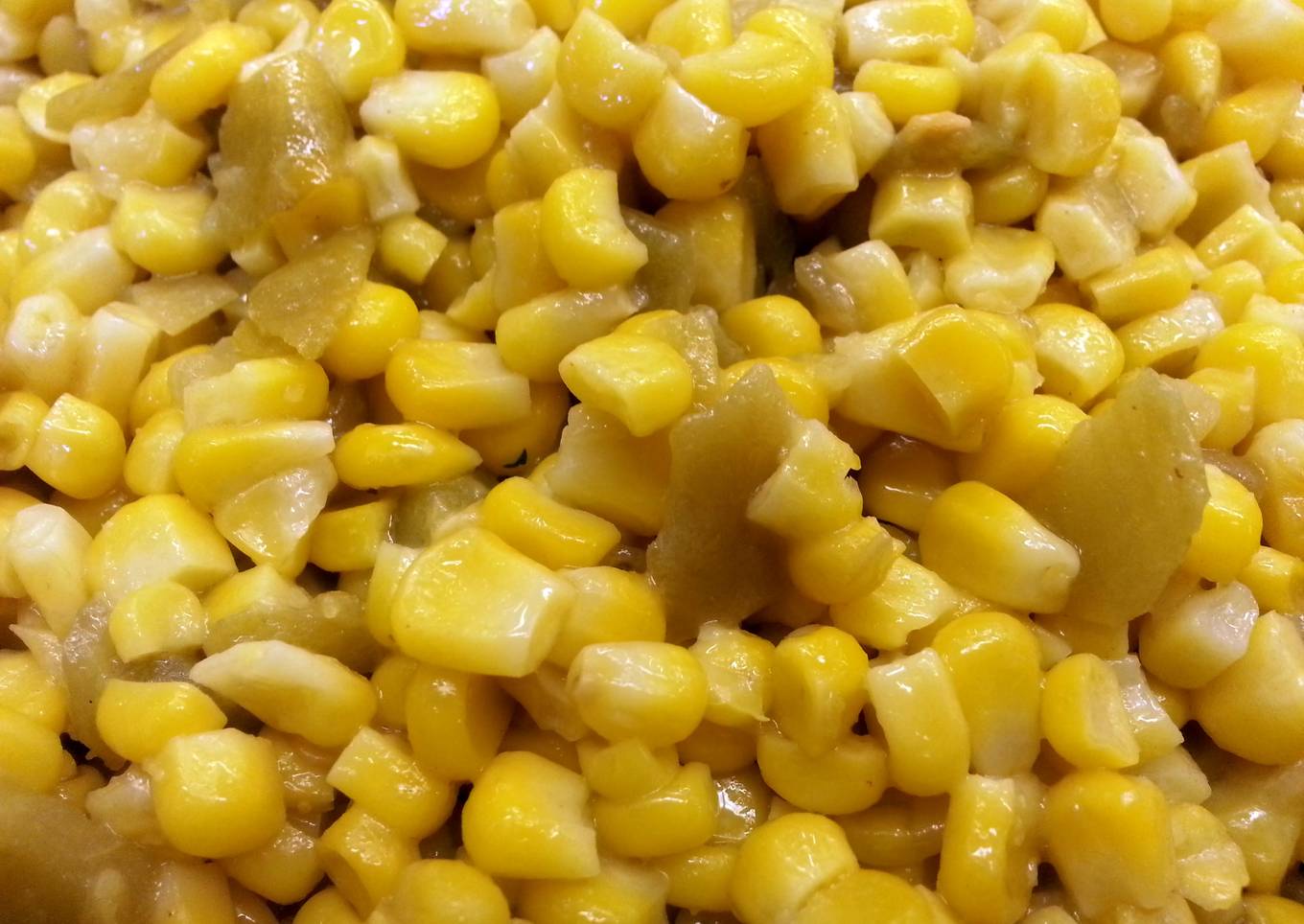Sweet Corn w/ Diced Green Chiles