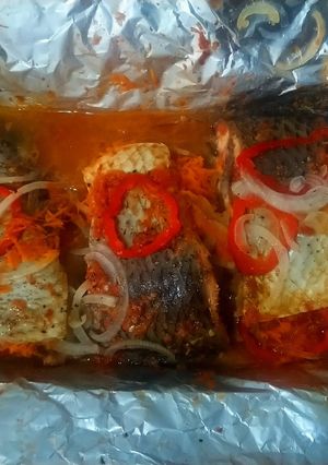 Una foto de Bocachico al horno