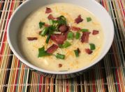 A picture of cream cheese soup
