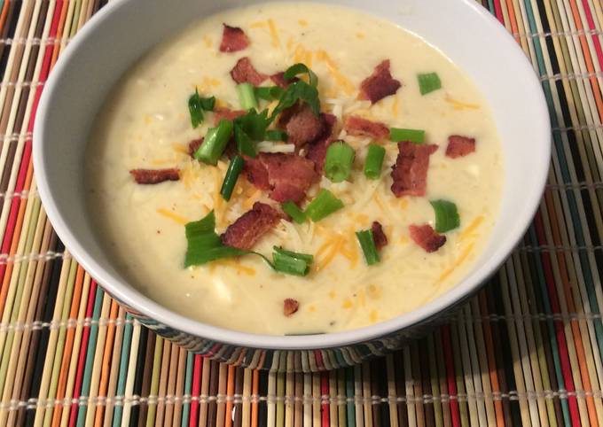 Recipe of Super Quick Homemade Easy Loaded Potato Soup