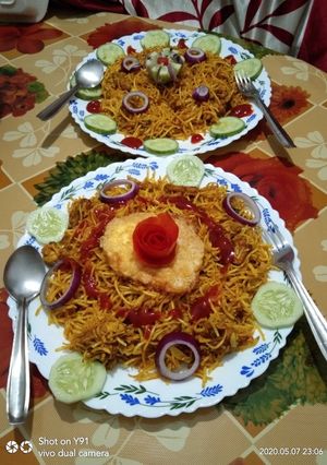 এগ চিকেন চাওমিন(egg chicken chowmin recipe in Bengali) রেসিপির প্রধান ছবি