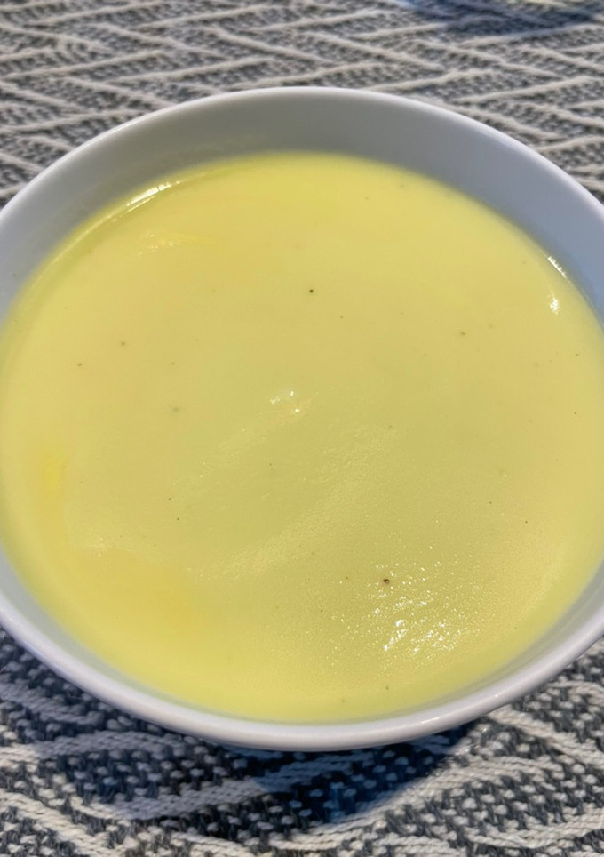 Una foto de Crema de calabacín y manzana (Thermomix)