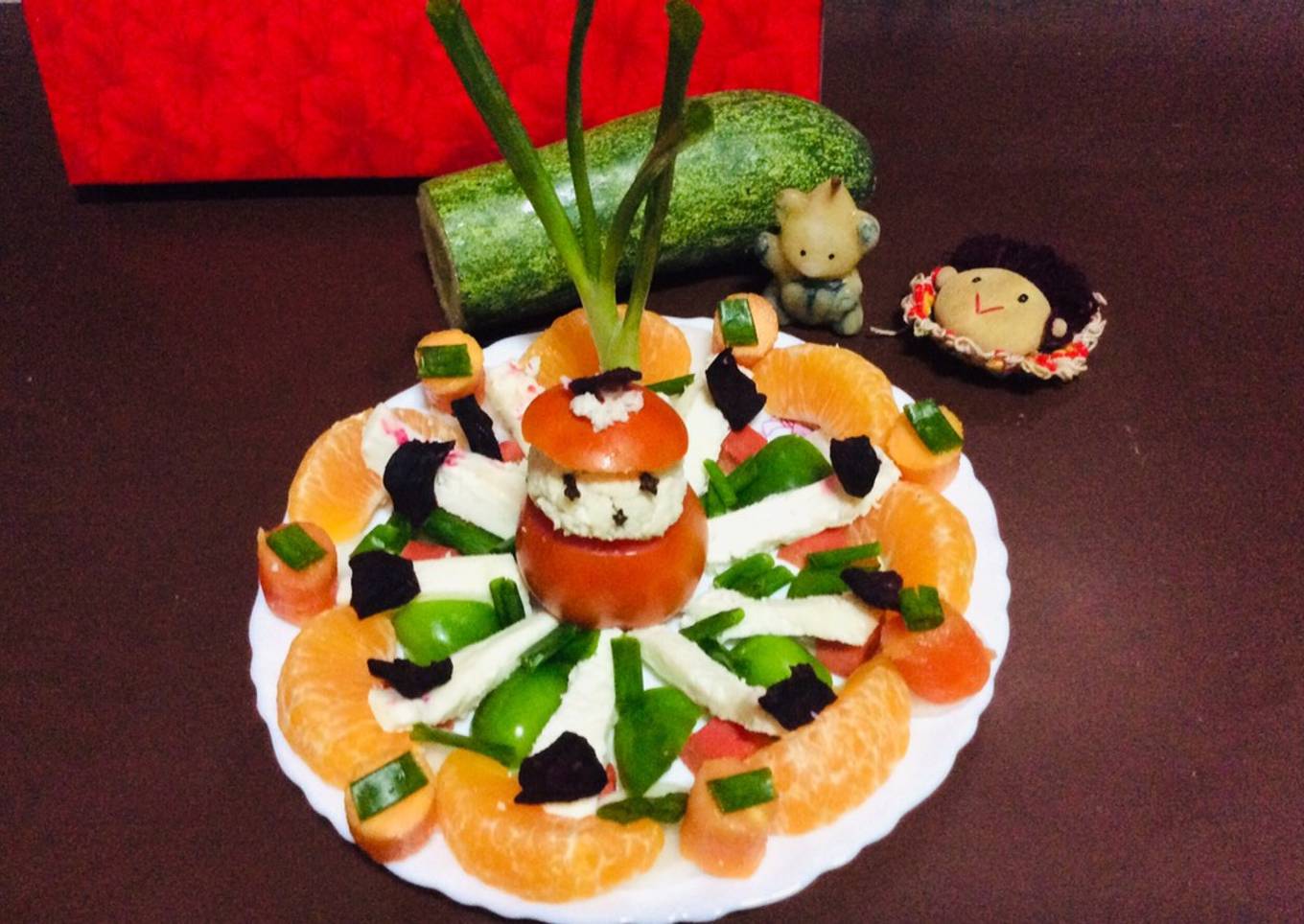Healthy paneer salad