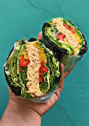 Hình của món Sandwich than tre nhân trứng đút thịt [Eat clean - Lose weight].