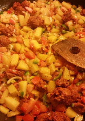 A picture of Papas a la mexicana.