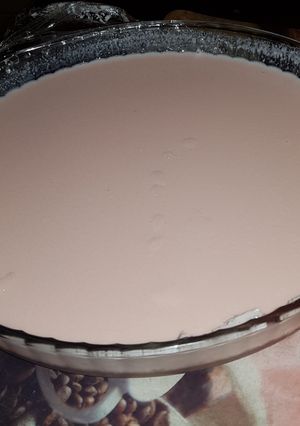 A picture of Blancmange with gelatine.