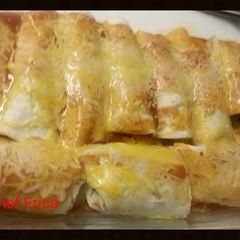 A picture of Beef enchiladas.