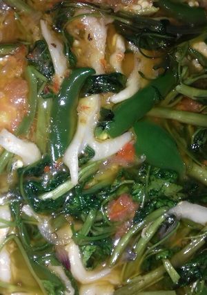 Foto resep Tumis kangkung jamur