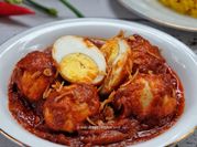 Gambar telur bumbu merah