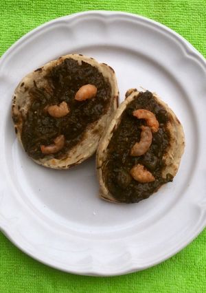 Una foto de Chalupitas de camarón