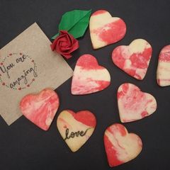 A picture of Vanilla Heart Cookies.