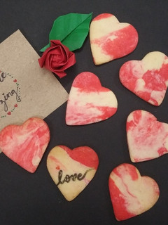 A picture of Vanilla Heart Cookies.