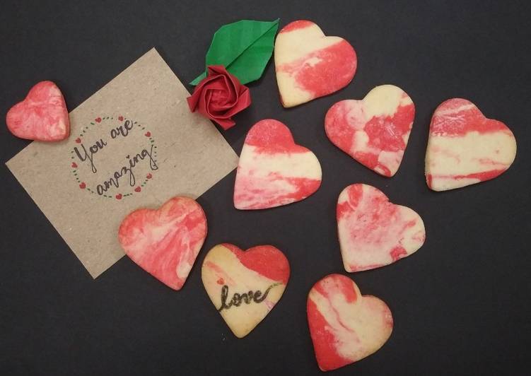 Recipe of Super Quick Homemade Vanilla Heart Cookies