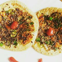 A picture of Oats Uttapam.
