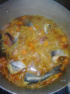 A picture of Jolof spaghetti da kifi.