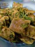 Ravioles con brócoli y maní