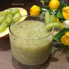A picture of Muskmelon Kiwi Smoothie – Summer Drink.
