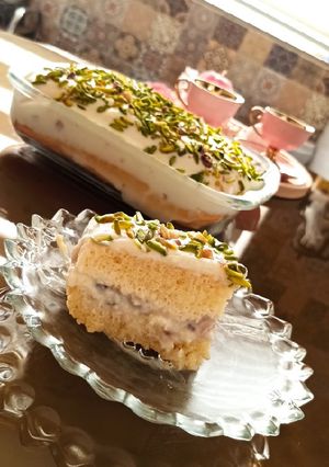 عکسی از دستور کیک خیس کرم دار