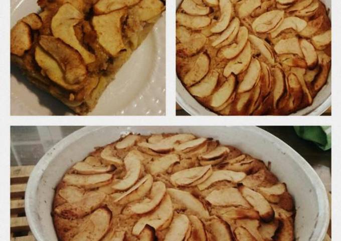 κύρια φωτογραφία συνταγής Ιταλικό κέικ με μήλα χωρίς ζάχαρη και χαμηλά λιπαρά