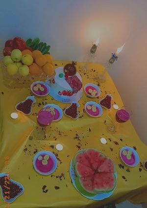 عکسی از دستور میز یلدای ۱۴۰۰