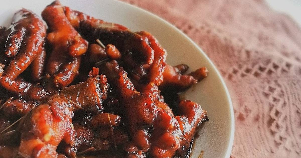 Resipi Kaki Ayam Masak Kicap Pedas Kering Oleh Dapur Yusfarisyia Cookpad