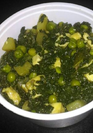 A picture of Spinach sabji.