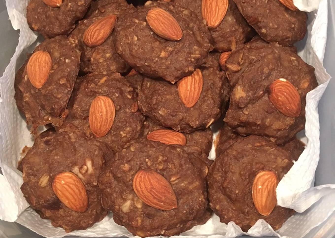 Galletas de avena, muesli y plátano