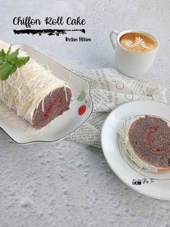 Foto resep Chiffon Roll Cake Ketan Hitam