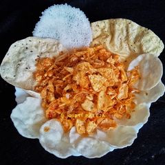 A picture of Crunchy Papad Mixture.