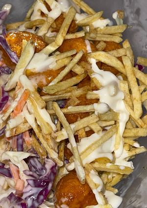 صورة لوصفة سلطه بوب كورن الدجاج 🥗🍗
