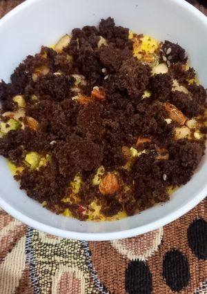 عکسی از دستور دسر کاستارد زعفرانی