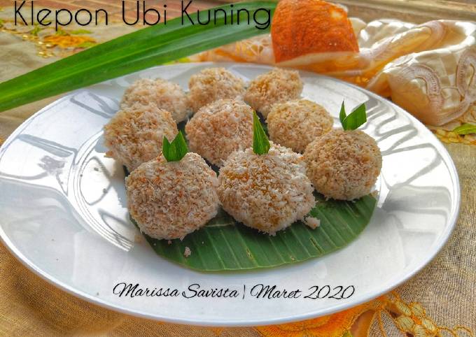 Ternyata ini lho! Resep buat 28. Klepon Ubi Kuning dijamin sempurna