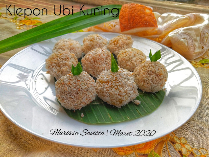 Ternyata ini lho! Resep buat 28. Klepon Ubi Kuning dijamin sempurna