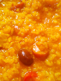 Una foto de Arroz integral meloso al microondas