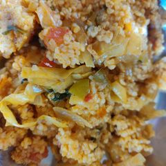 A picture of Vegetable daliya.