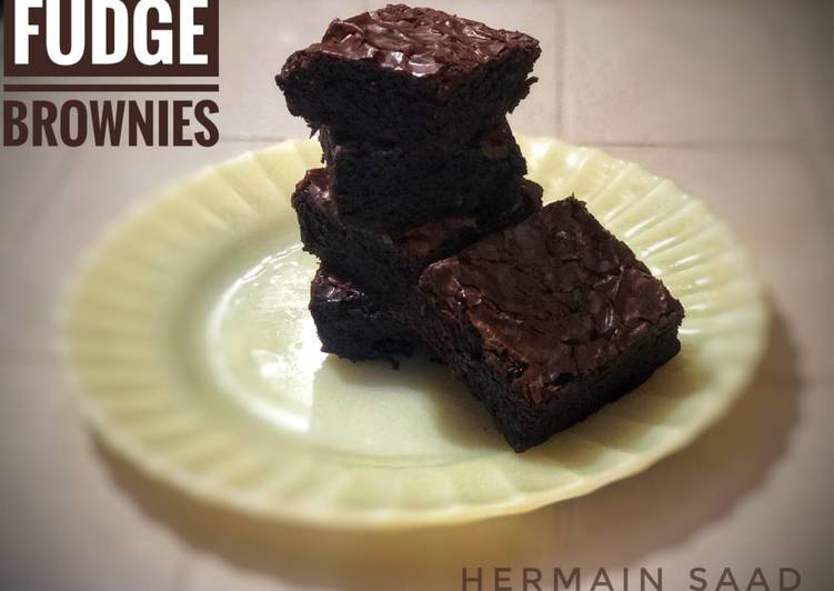 Steps to Make Any-night-of-the-week Yummiest fudge brownies