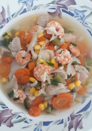 Foto resep Tumis udang jamur sayur