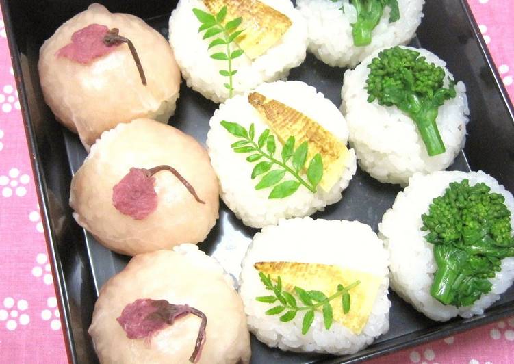 For Hanami Bento Easy! Sakura Temari Sushi